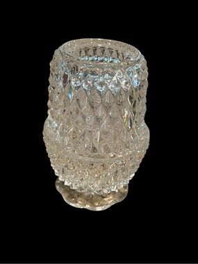 Diamond Point by Indiana Glass fairy lamp, Angel Light